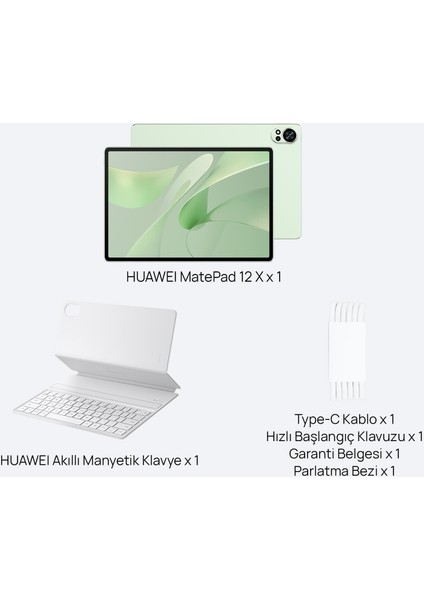 Matepad 12X 12.0" Papermatte Edition 12GB 256GB Yeşil + Klavye