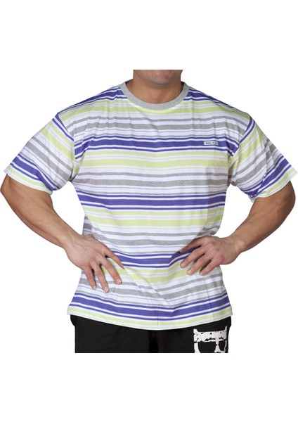 Oversize Renkli Tişört Big Sam 2595