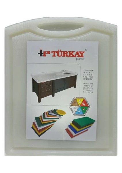 32.5X26.5X1 cm Saplı-Oluklu Polietilen Kesme Tahtası Kesim Levhası 1237