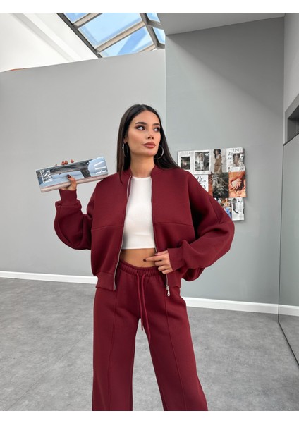 Çimalı Fermuar Detay Şardonlu Eşofman Takım indirimleri