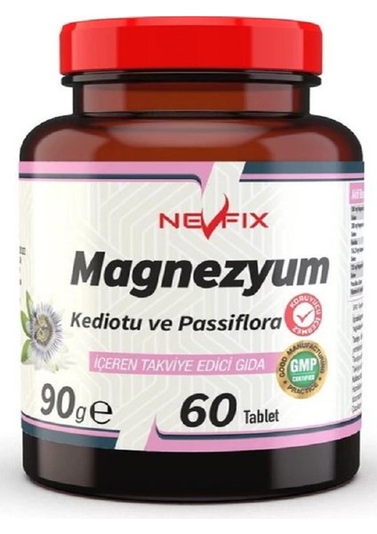 Magnesium Citrate Bisglisinat Malat Kedi Otu Pasiflora 60 Tablet + Hap Kutusu