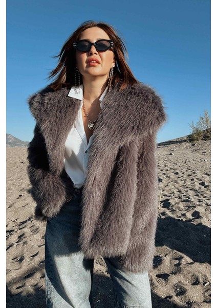 Füme Suni Kürk Kaban fırsatları