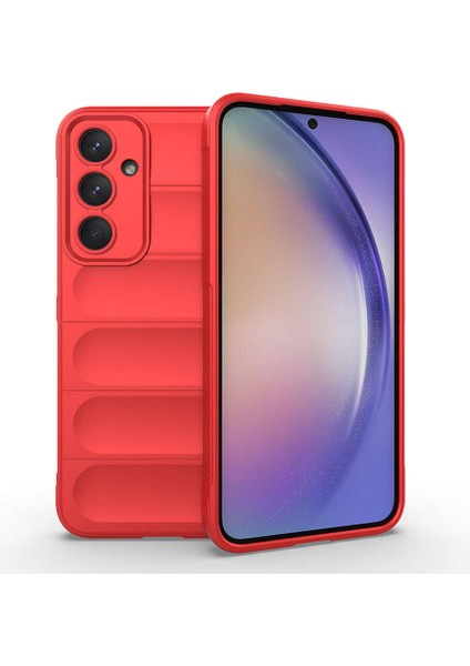 Samsung Galaxy A35 Kılıf Esnek Tpu Oyuklu Arka Yüzey Tasarımlı Silikon Kapak Etnik