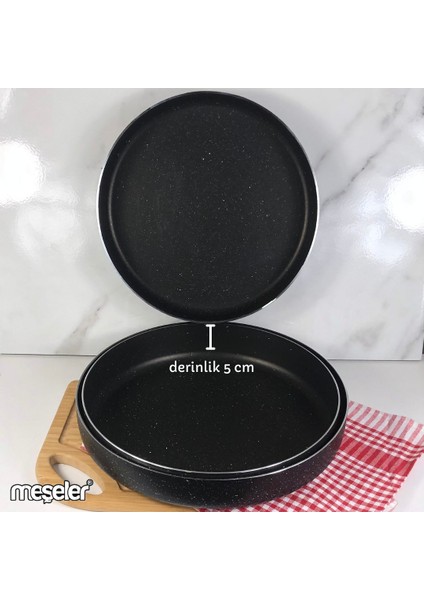 Granit Fırın Kabı Fırın Tepsisi 3 Lü Set 28 cm - 30 cm -32 cm