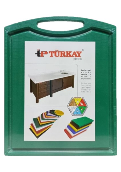 32.5X26.5X1 cm Saplı-Oluklu Polietilen Kesme Tahtası Kesim Levhası 1237