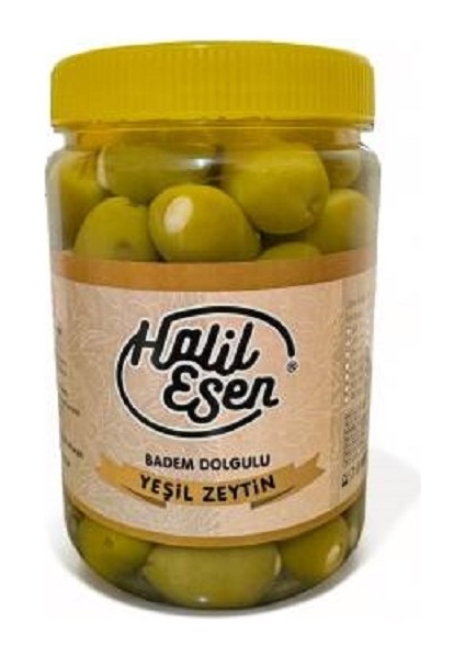 Badem Dolgulu Yeşil Zeytin(1 Kg.)(Doğal Fermente)