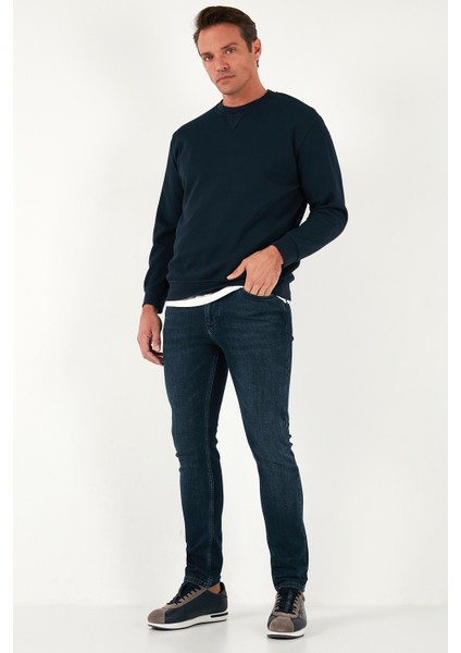 Pamuklu Regular Fit Bisiklet Yaka Sweat Erkek Sweat 5905453