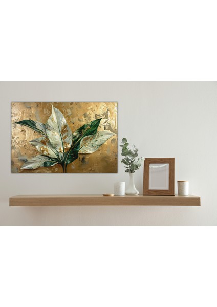 Dekoratif Yapraklar Kanvas Tablo modelleri