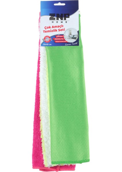 Cloth | Çok Amaçlı 3'Lü Temizlik Bezi Seti 30x40 Cm modelleri
