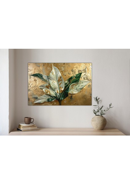 Dekoratif Yapraklar Kanvas Tablo indirimleri