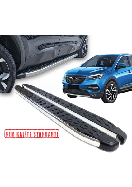 Grandland-X 2017 2025 Araca Özel Blackline Yan Basamak