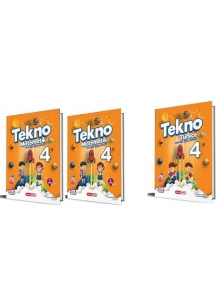 ı 4. Sınıf Tekno Matematik (1. ve 2. Kitap) + Türkçe