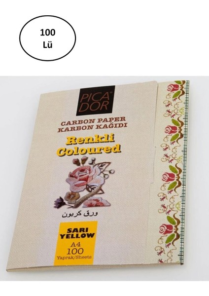 Picador Sarı Karbon Kağıdı A4 100 Adet - MDN1961-9759