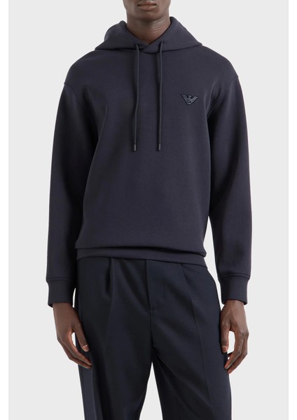 Streç Pamuklu Regular Fit Kapüşonlu Sweat Erkek Sweat 6D1M94 1jhsz 0950