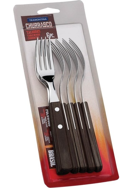 Churrasco 21198/916 Biftek-steak Çatalı (6lı Blister)