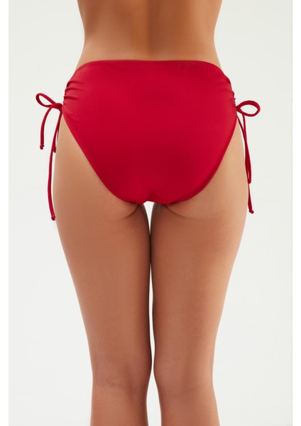 2513 Kırmızı Yanı Büzgülü Ipli Bikini Altı fiyatları