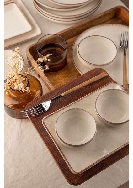 Moderna 14 Parça 6 Kişilik Kahvaltı Takımı Tarçın modelleri