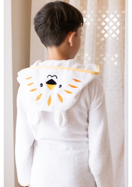 Kapüşonlu Çocuk Bornozu,pamuklu,kulaklı,hayvan Figürlü-Kaplan modelleri