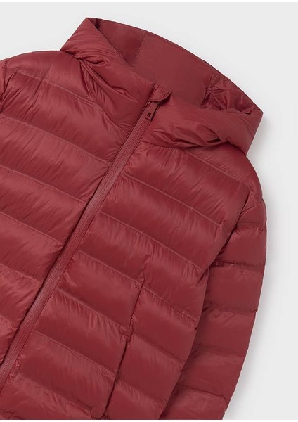 7456 Erkek Çocuk Bordo Kapüşonlu Mont modelleri