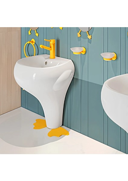 DC052 Ducky Monoblok Delikli Çocuk Lavabo 40X52 cm