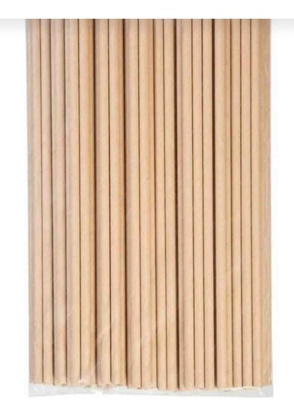 Kraft Kağıt Pipet 8*197MM 100'L
