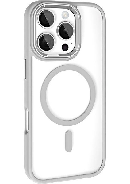 Apple iPhone 16 Pro Max Kılıf Flet Mat Magsafe Wireless Şarj Özellikli