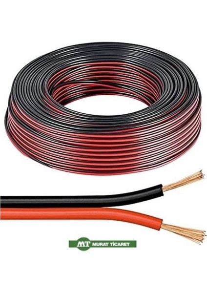 2*075 Mm Bıtısık Kablo Hoparlor Kablosu 5 Metre