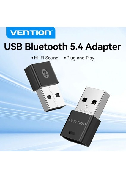 Bluetooth Adaptör 5.4 Süper Hızlı CE/FC/ROHS Lisanslı Yüksek Performans Düşük Gecikme Son Nesil Teknoloji 5.4 Ultra Hızlı Orginal