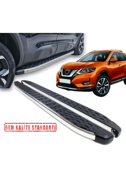 X-Trail 2014 2022 Araca Özel Blackline Yan Basamak
