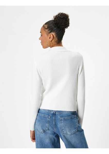 5WAL90032IT 010 Ekru Genc Kız Sweatshırt fırsatları