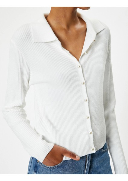 5WAL90032IT 010 Ekru Genc Kız Sweatshırt indirimleri