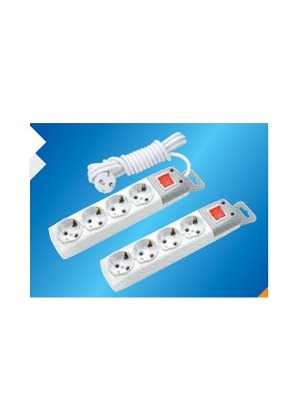 4'lü Topraklı Grup Priz-Anahtarlı