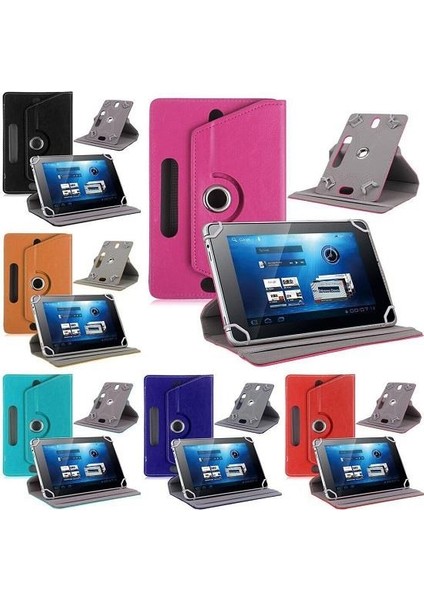 Wenn Tab Ultra 10.4" Dönerlı Standlı Deri Tablet Kılıfı