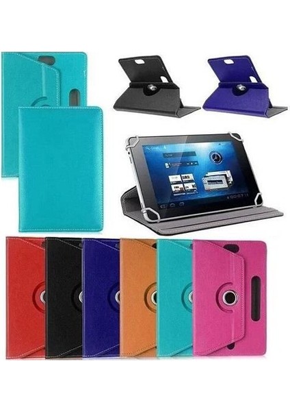 Wenn Tab Ultra 10.4" Dönerlı Standlı Deri Tablet Kılıfı