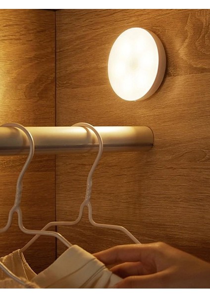 2'li Paket Hero LED Şarjlı Sensörlü Mıknatıslı Kabin LED Aydınlatma Lamba Koridor Dolap Dekoratif Spot Natural 4000K