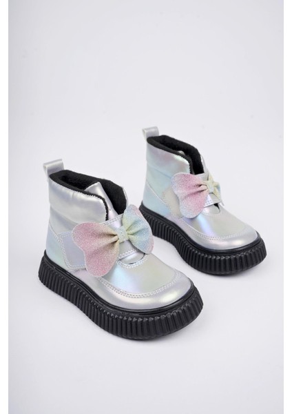 Nixie Garantili Kaymaz Taban Rahat Kalıp Cırtlı ve Fiyonklu Çocuk Kışlık Bot