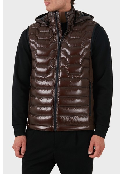 Su Itici Regular Fit Kapüşonlu Kuş Tüyü Dolgulu Şişme Yelek Erkek Yelek 50517763 213