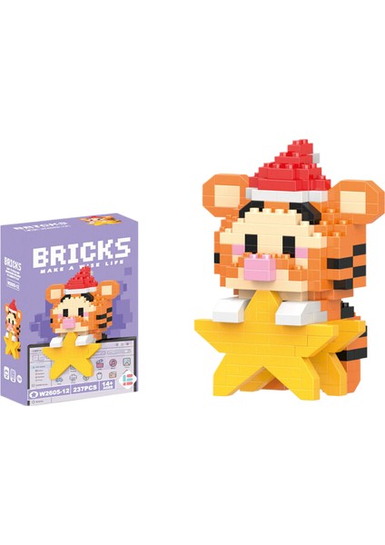 Mini Bina Blok Toplama Oyuncağı, Çocukların Bulmaca Oyuncağı (Yurt Dışından)