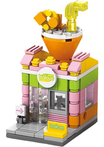 Miniature Bina Blok Toplama Oyuncağı, Çocukların Bulmaca Oyuncağı, Çevresel Sokak Görüntüs Ü (Yurt Dışından)