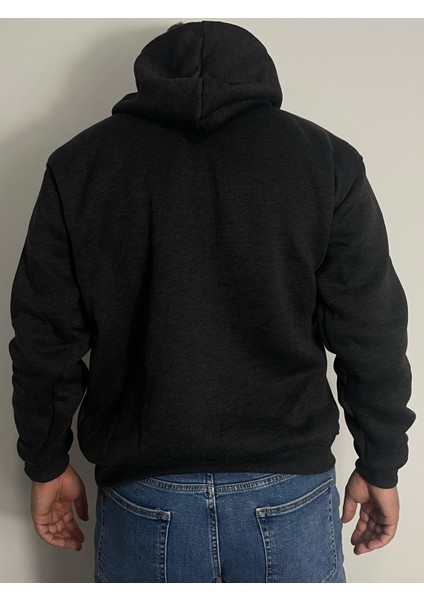 Erkek Kışlık, Pamuklu, Yumuşak, Düz ,kapüşonlu 3 Iplik Sweatshirt fiyatları