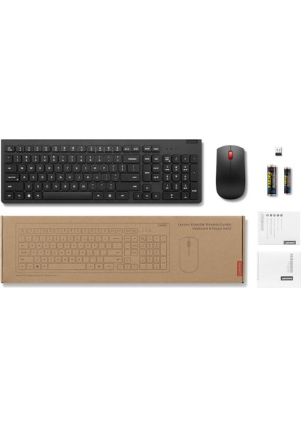 Essential Wireless Klavye & Mouse Set Gen2 Siyah Türkçe F 440 4X31N50743