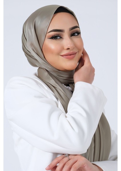Çağla Harem Scarf Kristal Saten Şal