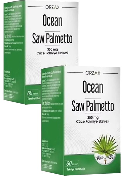 Ocean Saw Palmetto 350 Mg 60 Kapsül 2 Adet