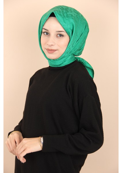 Benetton Quaj Yakma Desen Jakarlı Pamuk Eşarp