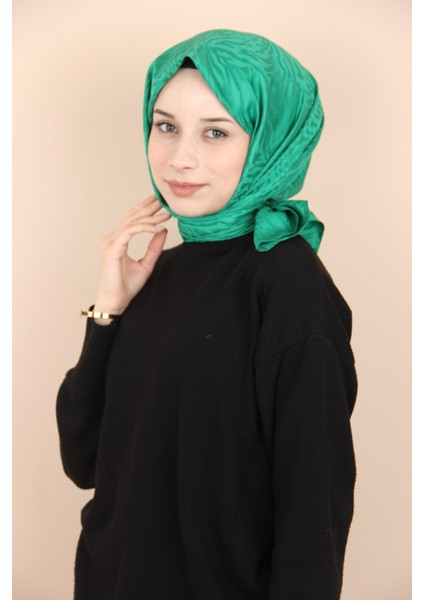 Benetton Quaj Zebra Desen Jakarlı Pamuk Eşarp