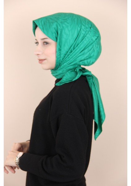 Benetton Quaj Zebra Desen Jakarlı Pamuk Eşarp