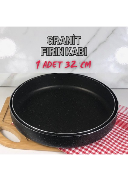 Granit Fırın Kabı Fırın Tepsisi 32 cm