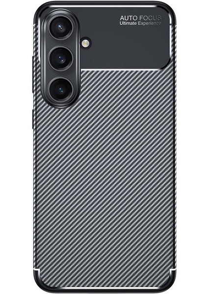 Samsung Galaxy S24 Fe Kılıf Karbon Fiber Desenli Silikon Kılıf