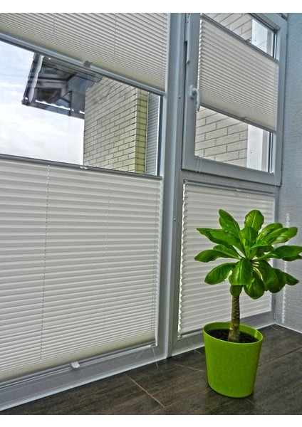 Katlanabilircam Balkon Perdesi Beyaz(Vidalı Veya Kancalı Montaj) fırsatları