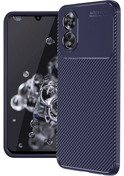 Oppo A60 Kılıf Karbon Fiber Desenli Silikon Kılıf